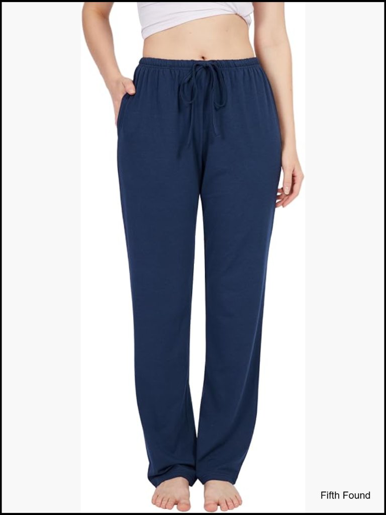 Women's Pajama Pants Lounge Sleep Bottoms Pockets Stretch Drawstring